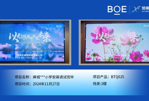 襄陽麻城***小學安裝調試完畢